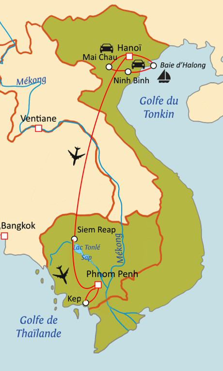 Extrait d'Indochine : Vietnam - Cambodge